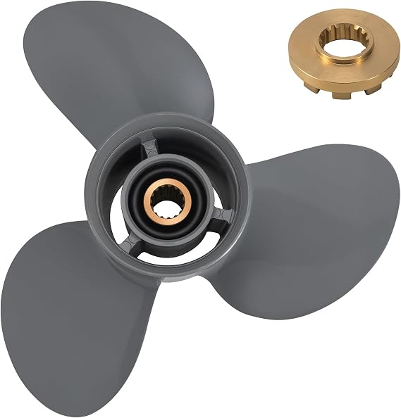 Outboard Boat Propeller 13 1/4x17 13 1/2x15 13 3/4x13 13x19 13x21 fit Honda Engines BFP60 BF75/90/100/115/130HP 15 Spline Tooth Aluminum 3 Blades RH