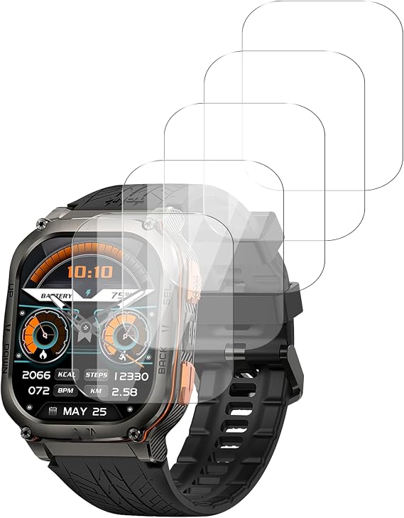 [5 Pack] for KOSPET Tank M3 Ultra Screen Protector,BodyArmor Anti-Bubble Military-Grade Clear TPU Film,Case Friendly.