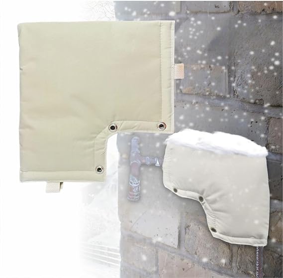 Freeze Protection Pipe Insulation Cover for Backflow Preventer, 13"W x 12"H