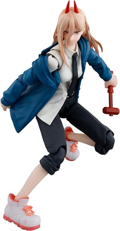 TAMASHII NATIONS S.H. Figuarts Chainsaw Man Power, Approx. 5.7 inches 145 mm, PVC & ABS, Pre-painted Articulated Action Figure