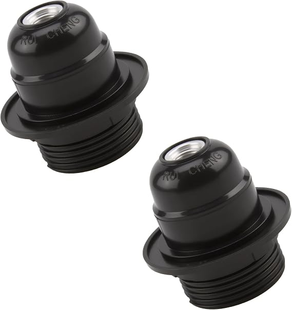 2PCS E27 Lamp Holder Edison Screw Pendant Socket Ceiling Light Fitting [Energy Class A]