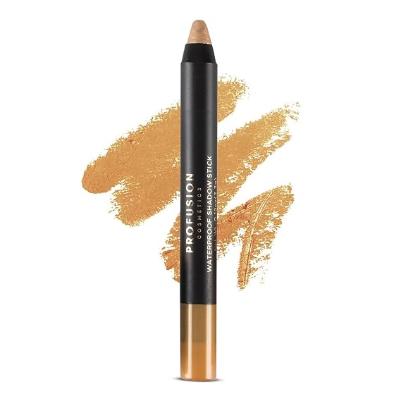 Profusion Cosmetics Waterproof Creamy Eyeshadow Stick, Long-Lasting Shimmer Finish, Crease-Proof Eyeshadow Pencil For Blendable Eye Makeup, Vegan & Cruelty-Free, Dazzle