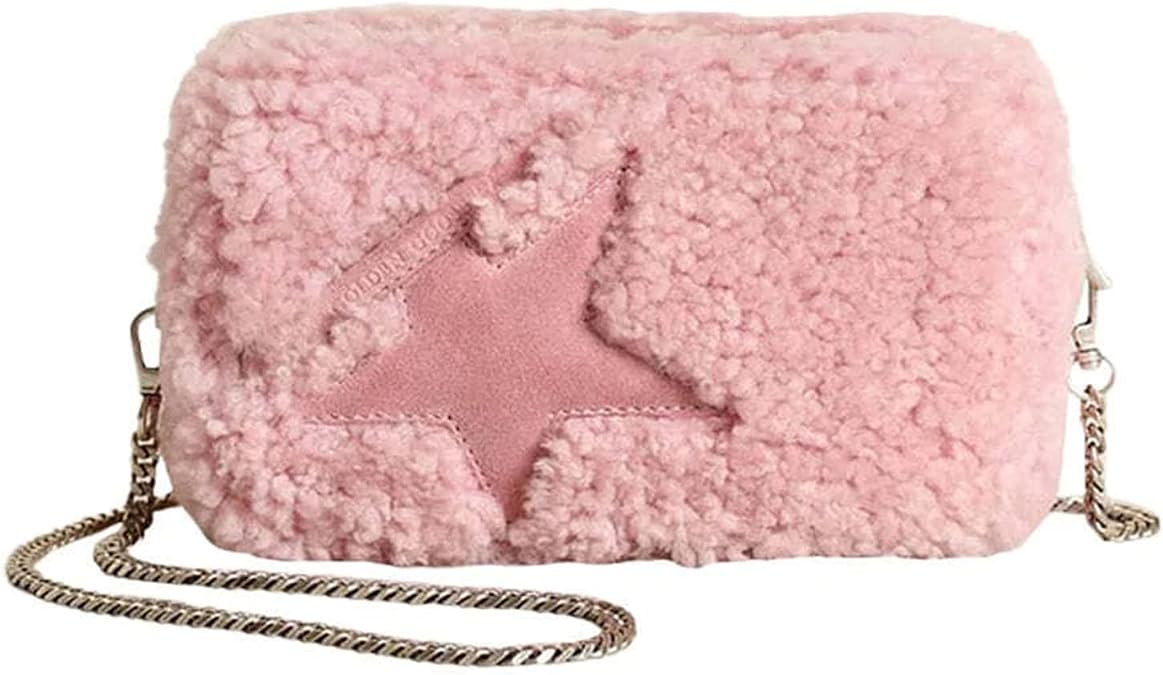 Golden Goose Mini Star Bag Merino And Suede Body Cross Bag - Pink