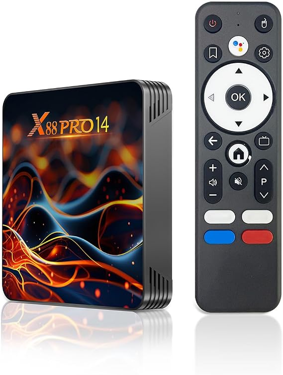 TV Box Android 14.0, TV Box 4K with 2GB RAM 16GB ROM