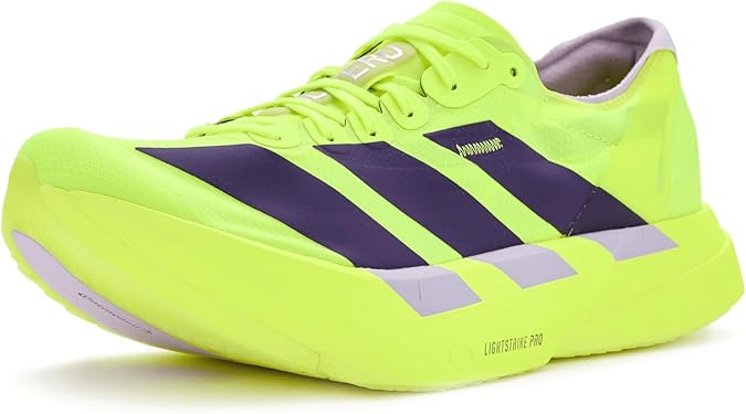 Adidas Men's Adizero Adios Pro 4 Madidas Men's Adizero Adios PRO 4 M Lucid lemonCore Black/Halo Silver 12.5 US