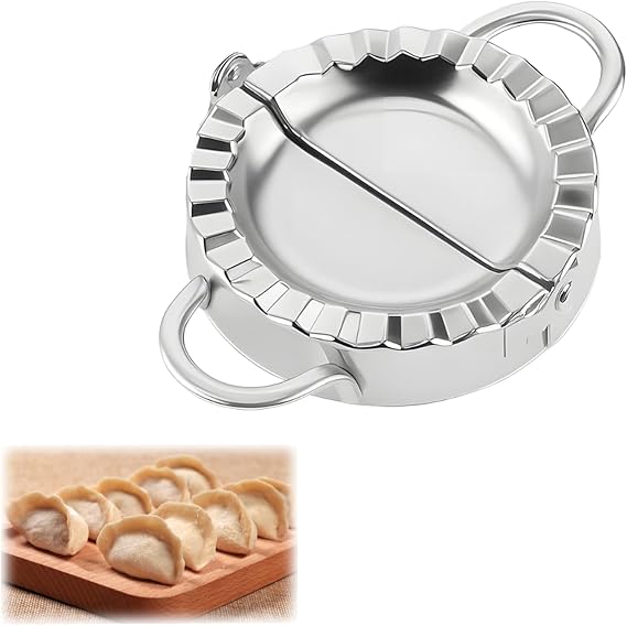 1 Pcs Dumpling Maker Set, 75 mm Gyoza Press, Meat Pie Cutter for Homemade Dumplings, Empanada and Pasty Maker, Ideal for Family Cooking and Quick Meals
