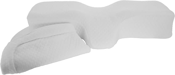 Therapeutica Cervical Orthopedic Foam Pillow, White, Firm, Large Orthopedic Premium Pillow Case, White, Large