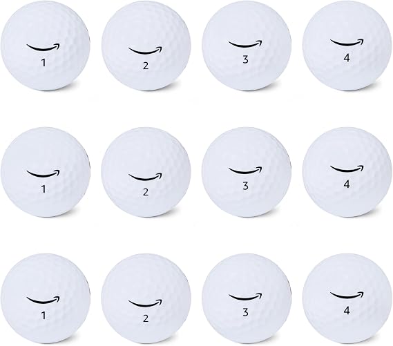 Amazon Basics Core Soft Golf Balls, Low Compression, Side Stamp Alignment