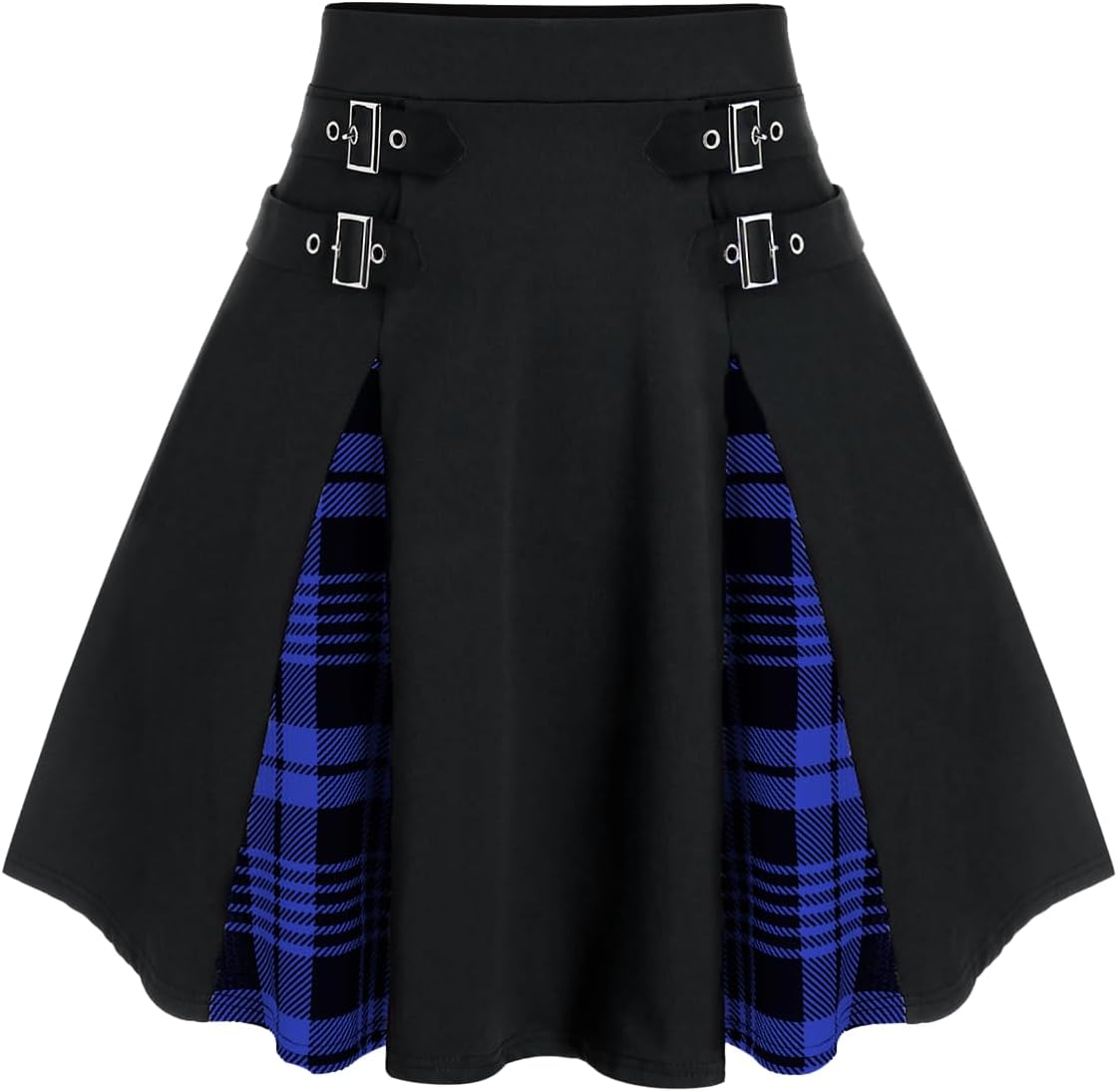ROSE GAL Womens Plus Size Gothic Mini Skirt High Waisted Short A-Line School Uniform Skirt