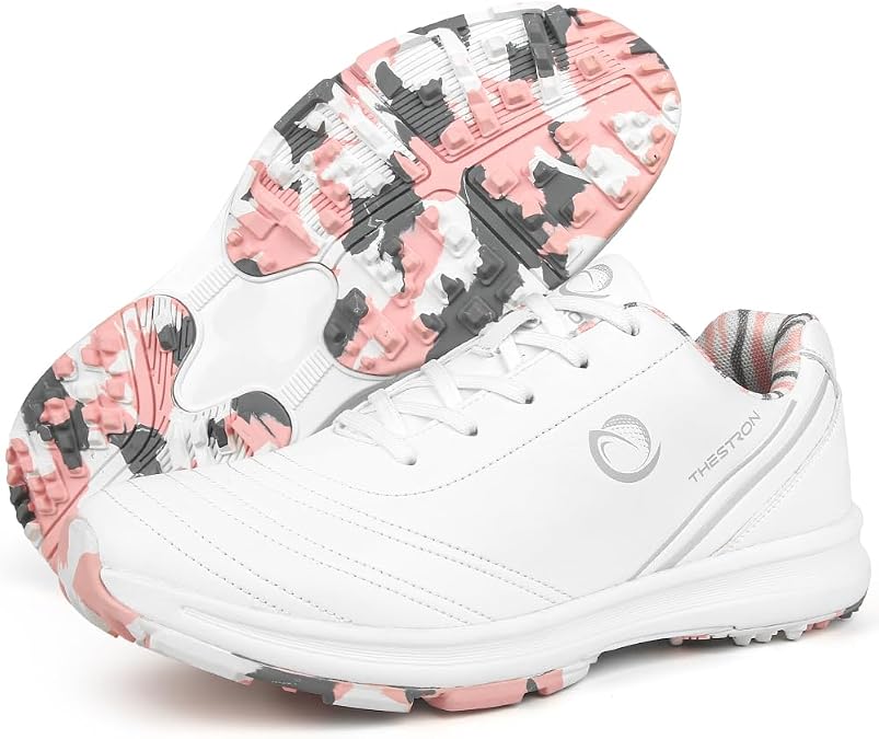 THESTRON Women's Professional Golf Shoes Female Golf Walking Sneakers Ladies Spikeless Golf Shoes Golf Training Sneakers for Women Girls