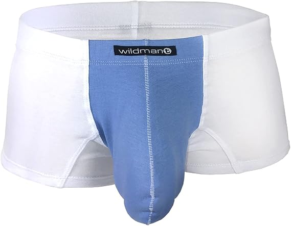 Wildmant Stretch Cotton Boxer White/Blue