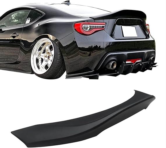 NINTE Trunk Spoiler for Scion FR-S Subaru BRZ Toyota GT86 2013-2019 TR-D Style Matte Black ABS Rear Spoiler Wing Deck Lid