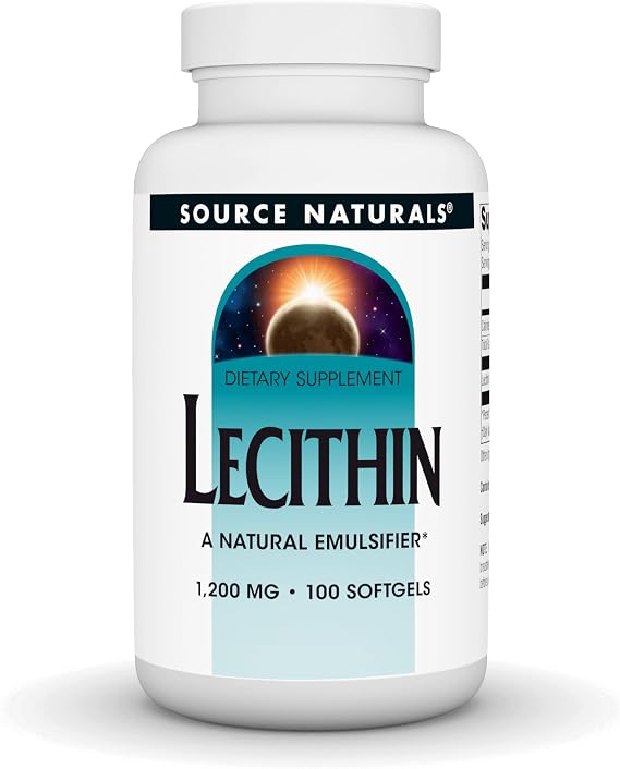 Source Naturals Lecithin, 1200 mg - 100 Softgels