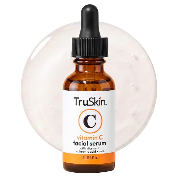 TruSkin Brightening Vitamin C Serum for Face with Hyaluronic Acid, 1 fl oz