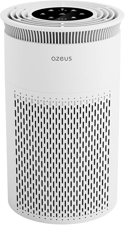 AZEUS Air Purifier for Home Pets Hair Dust in Bedroom Up Top 843 ft2 H13 True HEPA Filter, 25db Filtration System Cleaner Odor Eliminators, Ozone Free, Remove 99.97% Dust Smoke VOCs