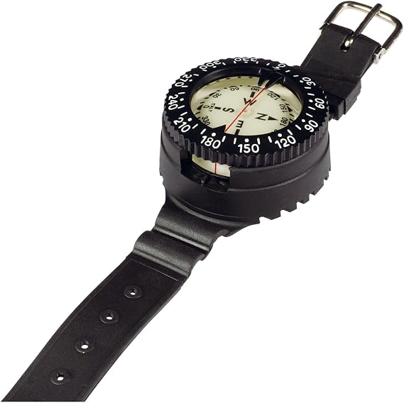 MARES Mission 1C Wrist Compass | Scratch-Resistant Northern Hemisphere Scuba Diving Compass