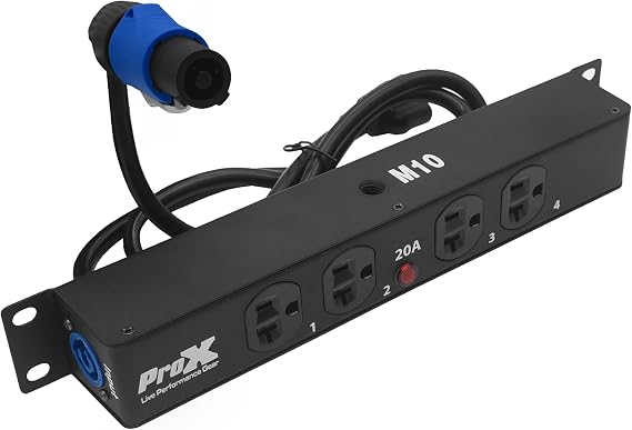 Prox X-PW EX4 Box Power Connector Box for 4X Edison Power Outlet for Indoor Use - New Slim Design