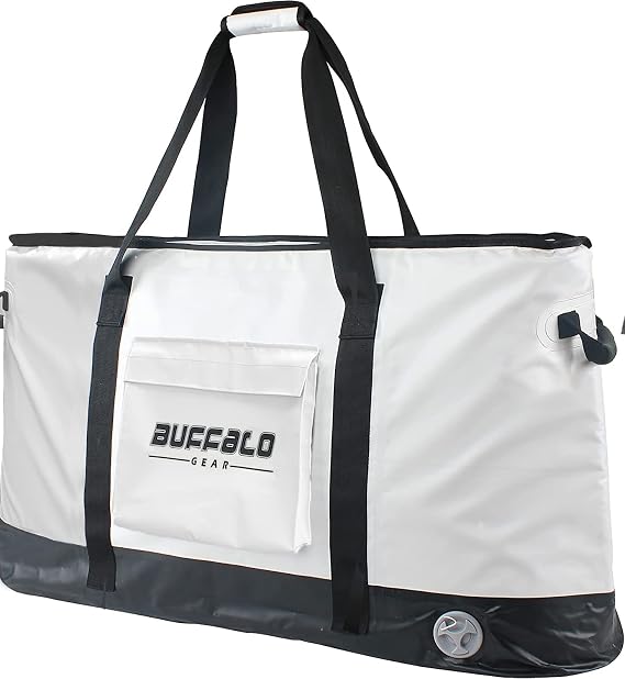 Buffalo Gear Insulate Fish Cooler Bag,100L Large Kill Bag Waterproof Fish Bag Keep Ice-Cold More Than 48 Hours(40x22x10 in)