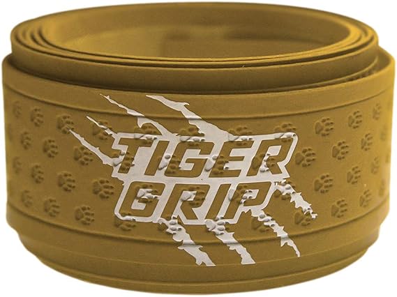 Tiger Grip Bat Wrap/Bat Tape for Baseball and Softball - 1.1mm - Amber/Yellow