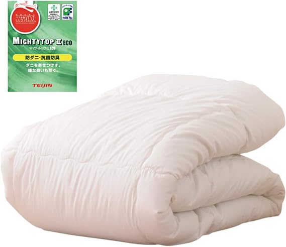EMOOR Japanese Futon Comforter CLASSE-Light Queen Made in Japan White, Foldable Floor Sleeping Bed Tatami Mat