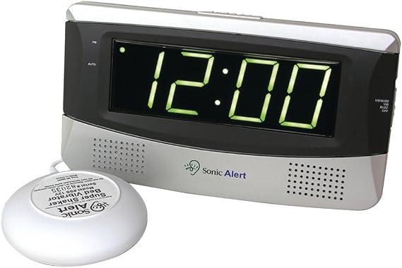Sonic Bomb Sonic Boom Alarm Clock - White