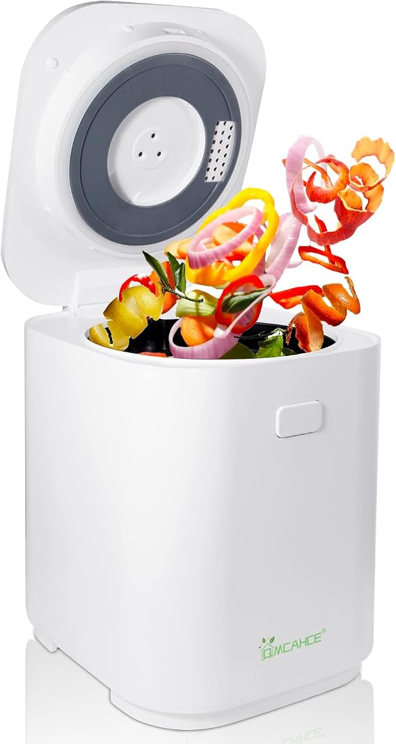 Compost Bin, Smart Waste Kitchen Composter, Electric Compost Machine, 3L Automatic Turn Waste to Compost, Odorless Electric Kitchen Food Waste Disposer, Compost Bin for Waste Utilization