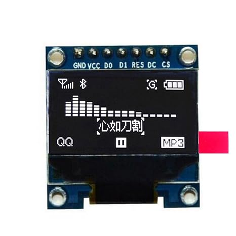HiLetgo 0.96" inch SPI Serial 128 * 64 12864 Characters OLED LCD Display SSD1306 for 51 STM32 Arduino Font Color White