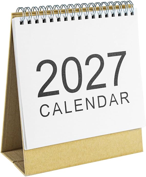 Mogoostry 2027 Desk Calendar Standing Flip Academic Year Monthly Calendars