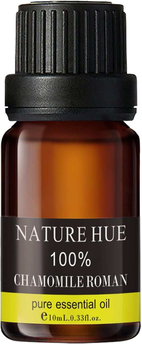Roman Chamomile Essential Oil - 10 mL (1/3 oz) - Pure, Natural, Therapeutic Grade - for Diffuser, Massage, Skin & Hair Care - Gentle and Soothing Aroma