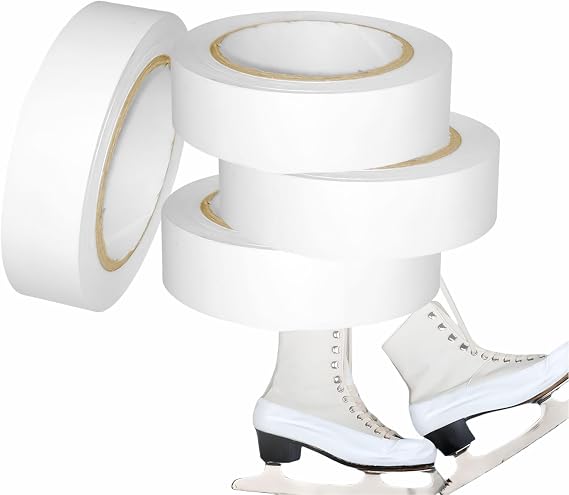 Figure Skate Tape - Skating Shoes Protection Sheet, Strong Adhesive Cover for Ice Hockey, 4 Rolls