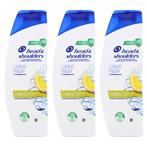 Head & Shoulders Anti-Dandruff Shampoo, Citrus Fresh Scent, Daily Use, 10.15 fl oz
