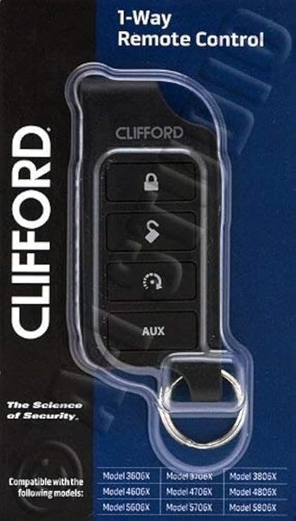 Clifford 7656X 1-Way Remote Control