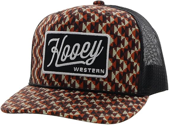HOOEY Adjustable Snapback Trucker Mesh Back Hat (Lakota - 2248T-BRBK)