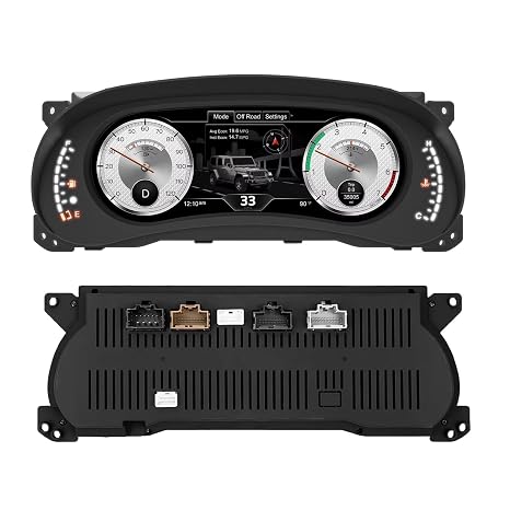Digital Instrument Cluster for Jeep Wrangler JK 2011-2017 Speedometer,Dashboard,12.3 HD Screen Anti-Glare Instrument Cluster Speedometer