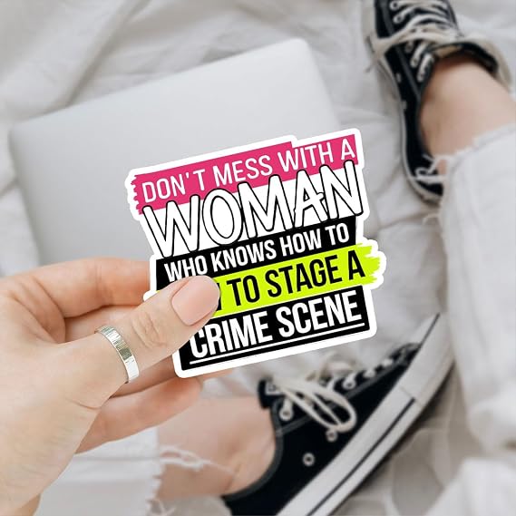 3 Pcs Don't Mess with A Woman Crime Scene Sticker True Crime Sticker