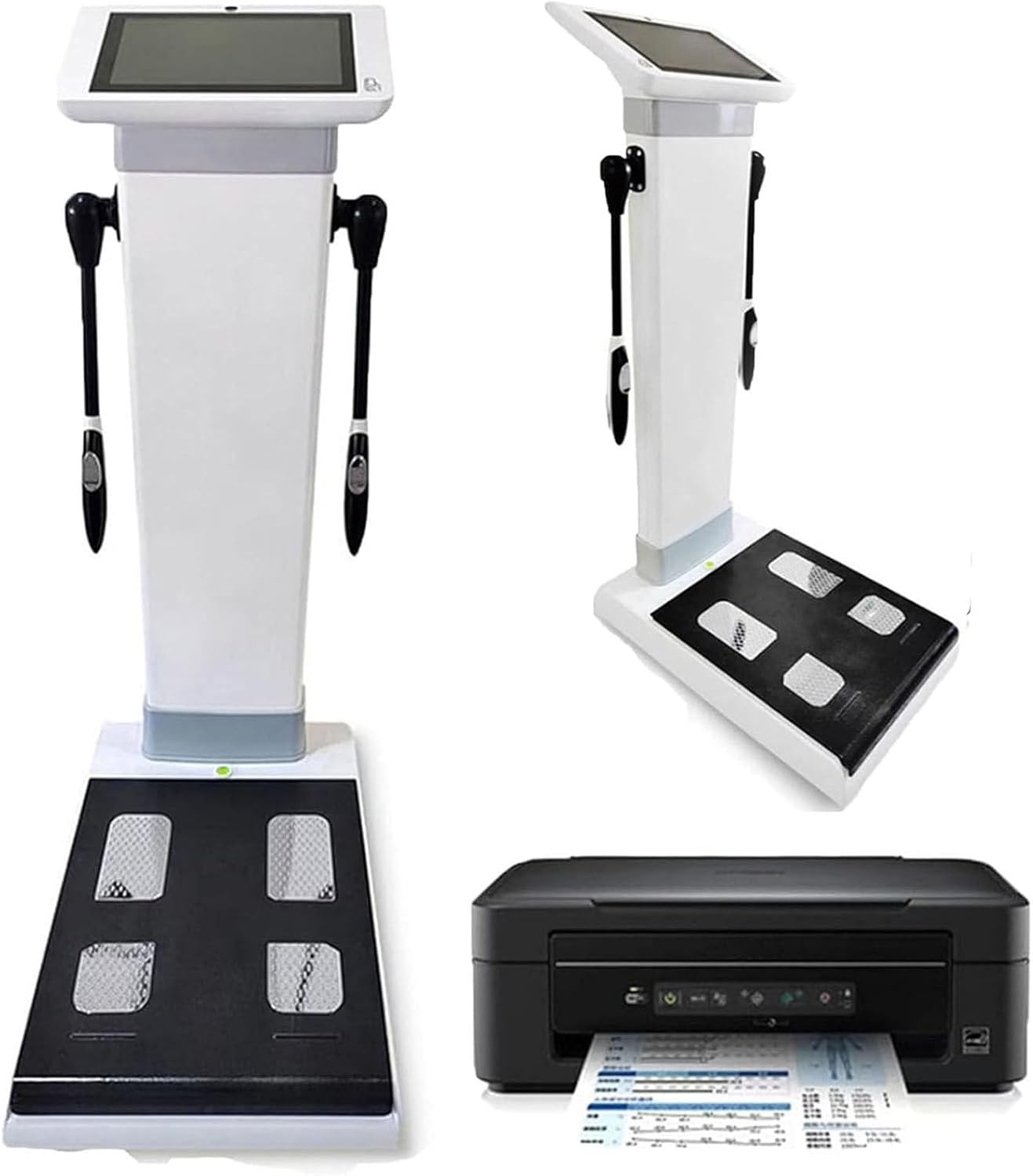 Digital body fat height scale vending machine with blood pressure measurement connection, weight scale 10.1 inch HD Touch Electronic, 40 Project Analysis and Store&Print Historical Data