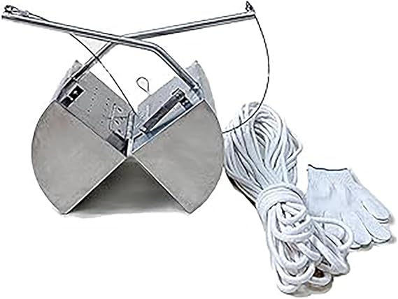 Stainless Steel Sludge Sampler with Rope, Grab-Type Bucket Mud Collector for Rivers/Lakes/Reservoirs, Bottom Silt Sediment Sampling Container(3L)