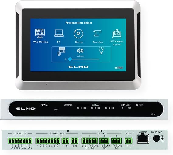 Elmo 3461-1 CVAS Bundle, Includes: (1) 7" TCP07 Touch Panel Controller, and (1) IFBOX Legacy Controller