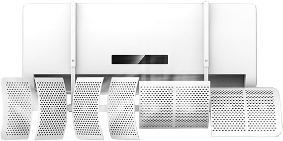 Freestanding Air Vent Deflector Ceiling Register Vent Deflector Adjust The Wind Direction at Will Air Conditioner Deflector-Adjustable Ac Air Deflector (Size : 90x20cm/35x8in)