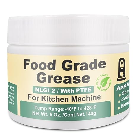 BTAS Food Grade Grease for Kitchenaid Stand Mixer, Sanitary Lubricant for Blenders, Coffee Machines, 140g