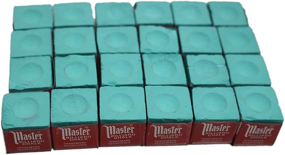 24 pcs Green Master Pool Cue Chalk