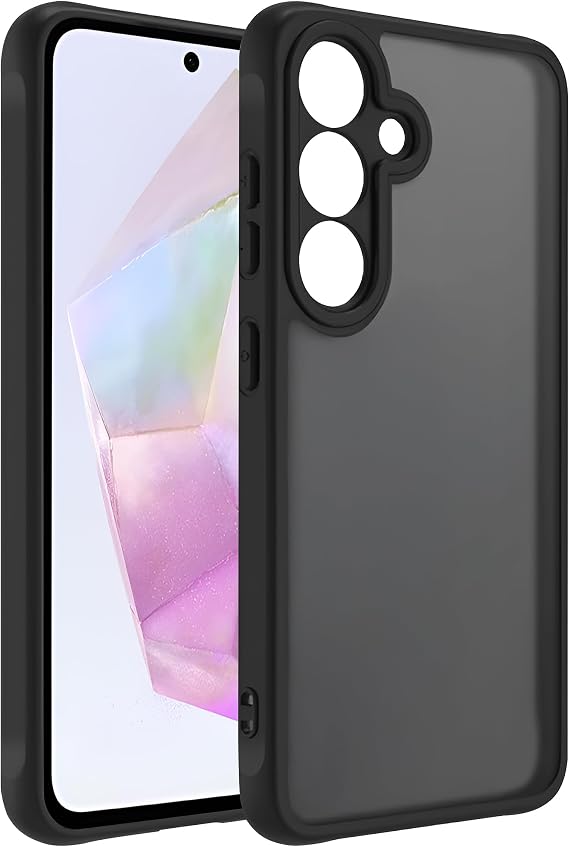 Basic Series Ultra Strong Shockproof Soft Silicone Mat Case with Raised Lens Frame (Galaxy A16) for Teknoft Samsung Galaxy A16