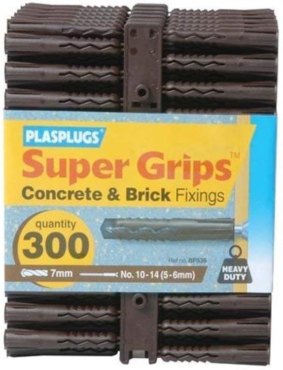 PLASPLUGS PLABP539 Plastic & Nylon Wall Plugs