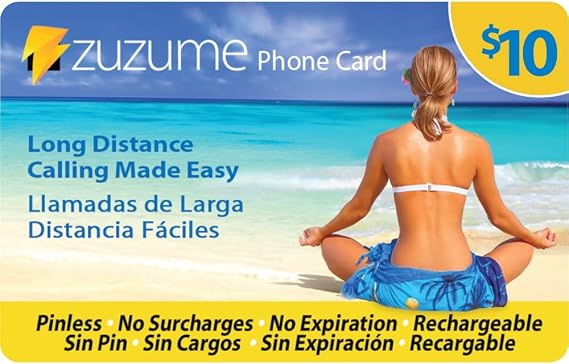 Up to 344 Minutes Domestic and International Calling Card | PINless, No Expiration, No Hidden Surcharges Prepaid Phone Long Distance Calling Cards | 10 USD