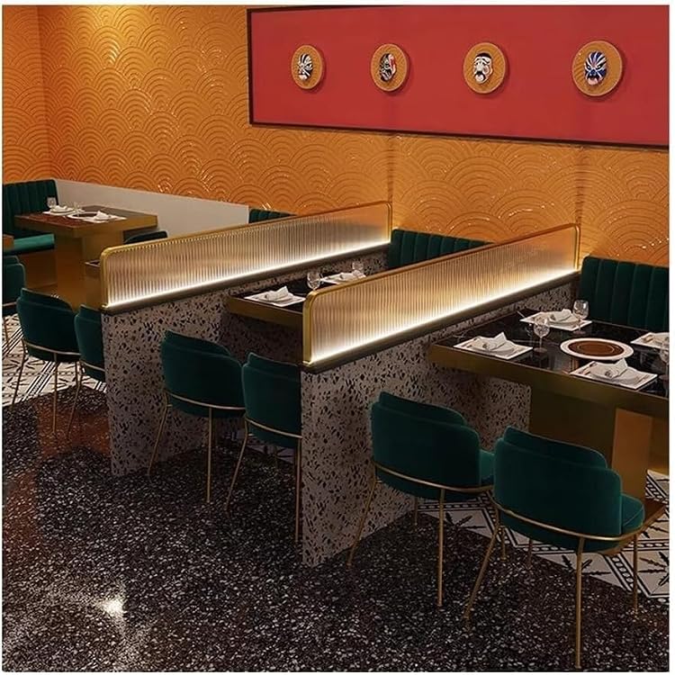 1pcs Office Desk Privacy Divider, Stainless Steel Changhong Glass Partition, Restaurant Screen60x25cm