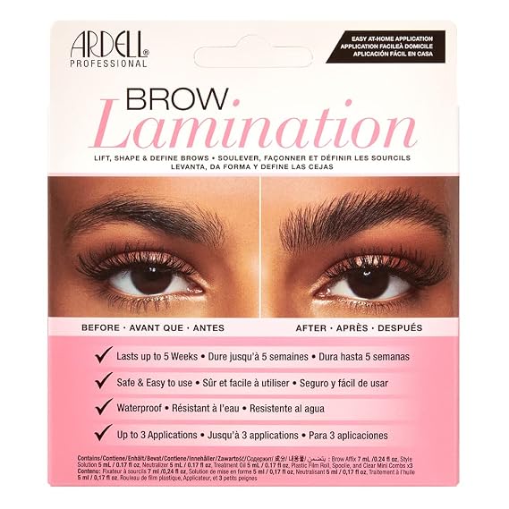 Ardell Brow Lamination Kit, Lift, Shape, and Define Brows, Waterproof, 1-Pack