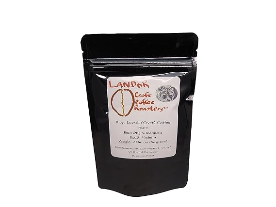 Kopi Luwak (Civet) Coffee - 2 Ounces - Medium Roast