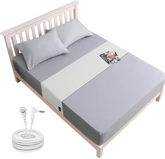 VAJOOCLL Grounding Sheet with Grounding Cord Conductivity Grounding Sheets for Healthy Sleep(35X90Inch)