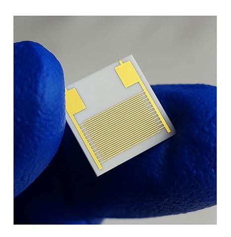 100m Interdigital Electrodes IDE Interdigitated Capacitor Arrays Alumina Ceramic Thin Film Circuit Gold Electrode Humidity Sensor Gas Sensor Medical Sensor Wearable Device Chip 10 mm-10mm (10)