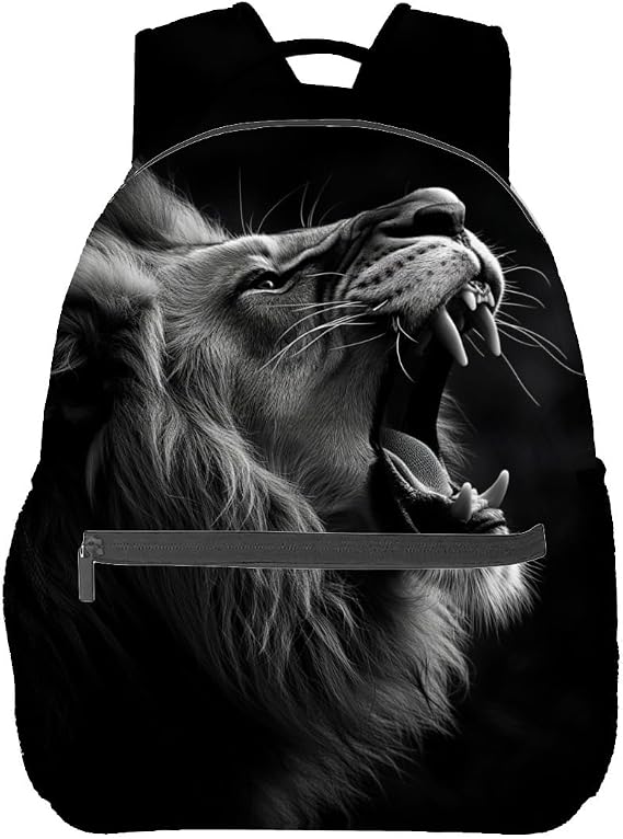 Lion Backpack Travel Backpacks Laptop Rucksack,School Bookbag for Women Kids Boys Girls,Animal Back Pack Accessories Bags,Ideal Gifts for Work, Outdoor Adventures